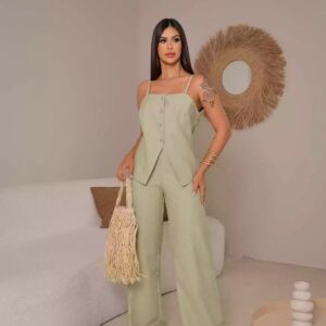 CONJUNTO HANNA VERDE PISTACHE