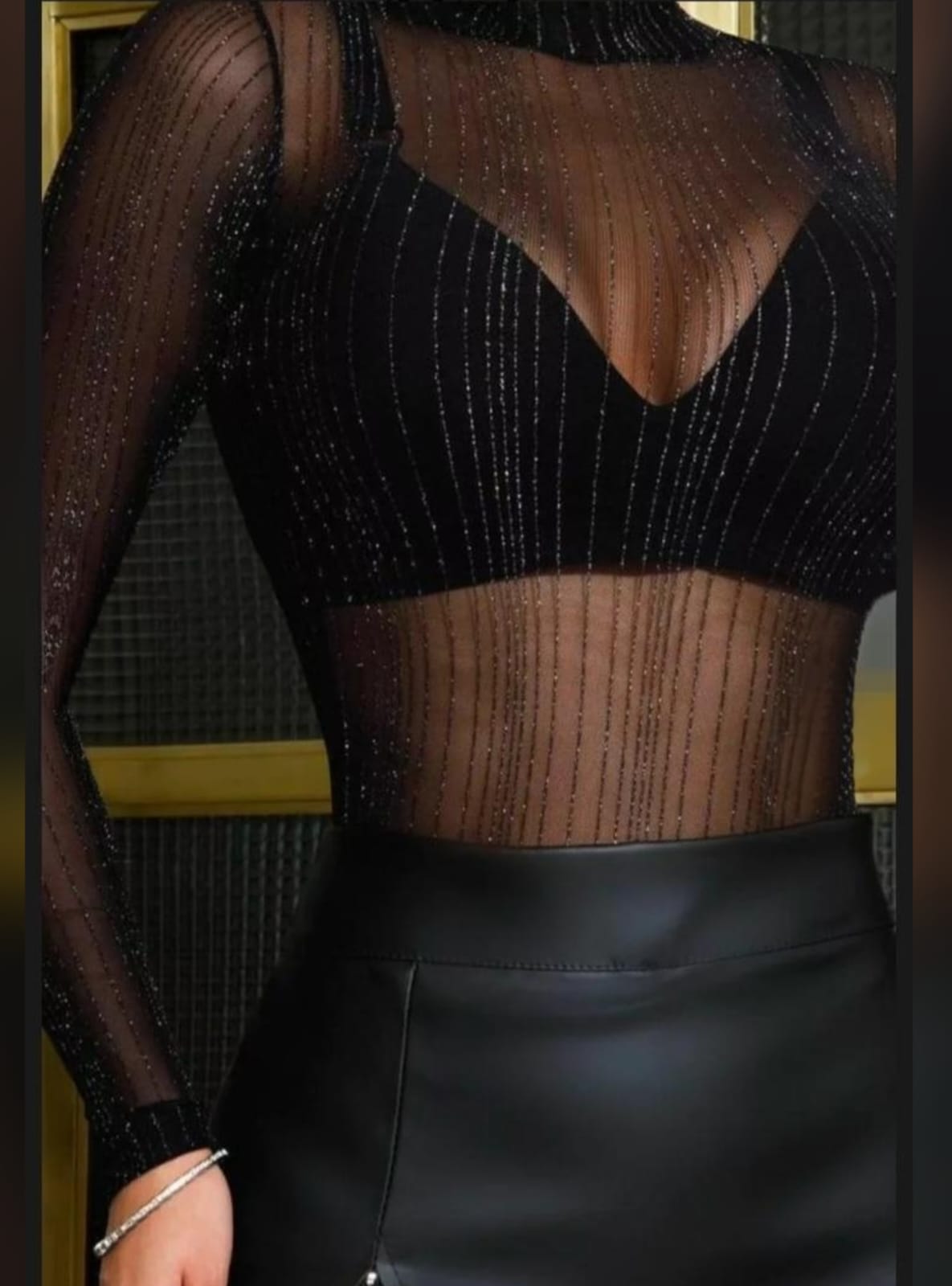BODY TULE FIOS EM LUREX - Imagem 2